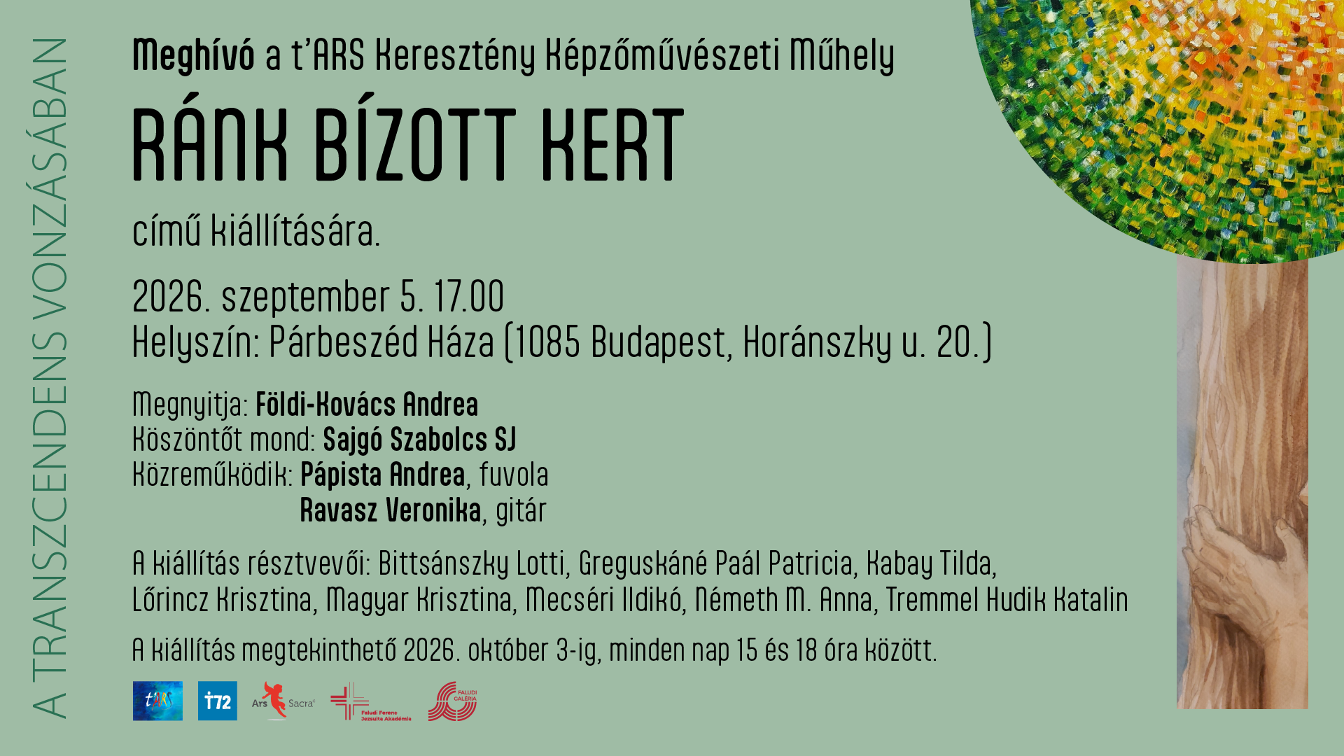 Ránk bízott kert // kiállításmegnyitó