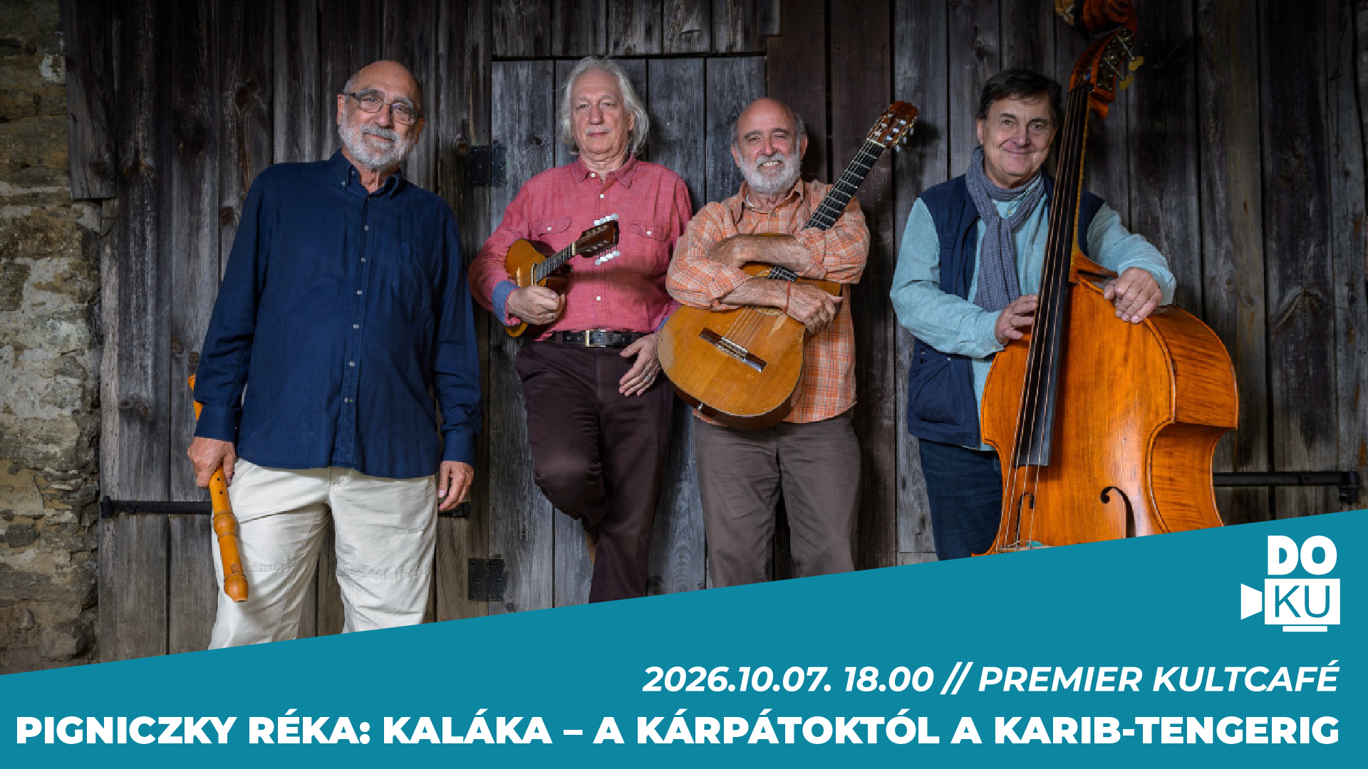 Pigniczky Réka: Kaláka – a Kárpátoktól a Karib-tengerig // Faludi DOKU Filmklub // Premier Kultcafé // 2026. október 7. 18.00